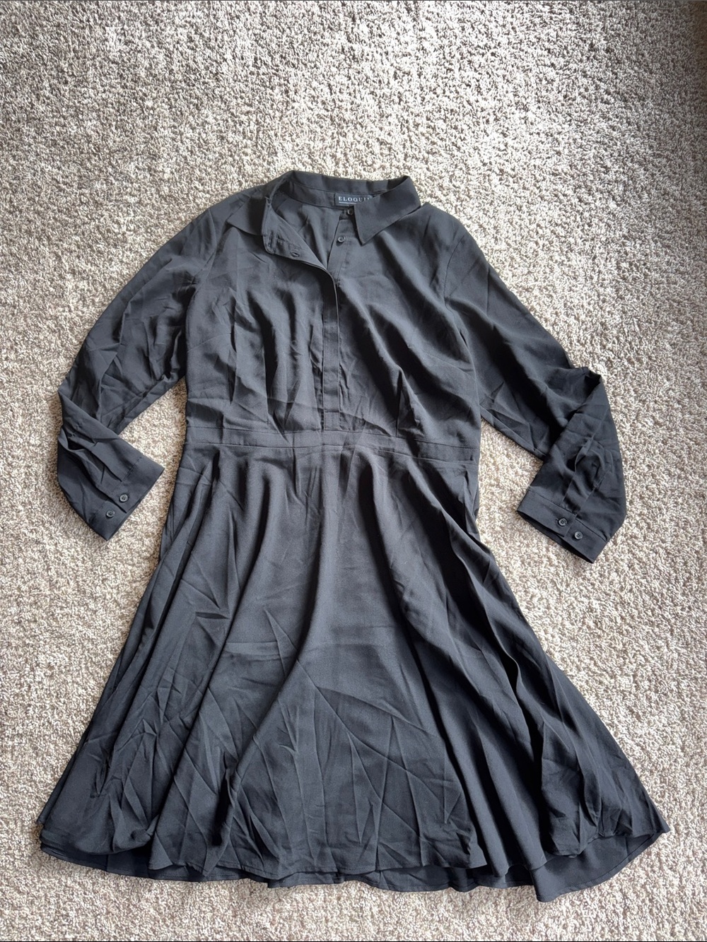 Eloquii black dress size 16